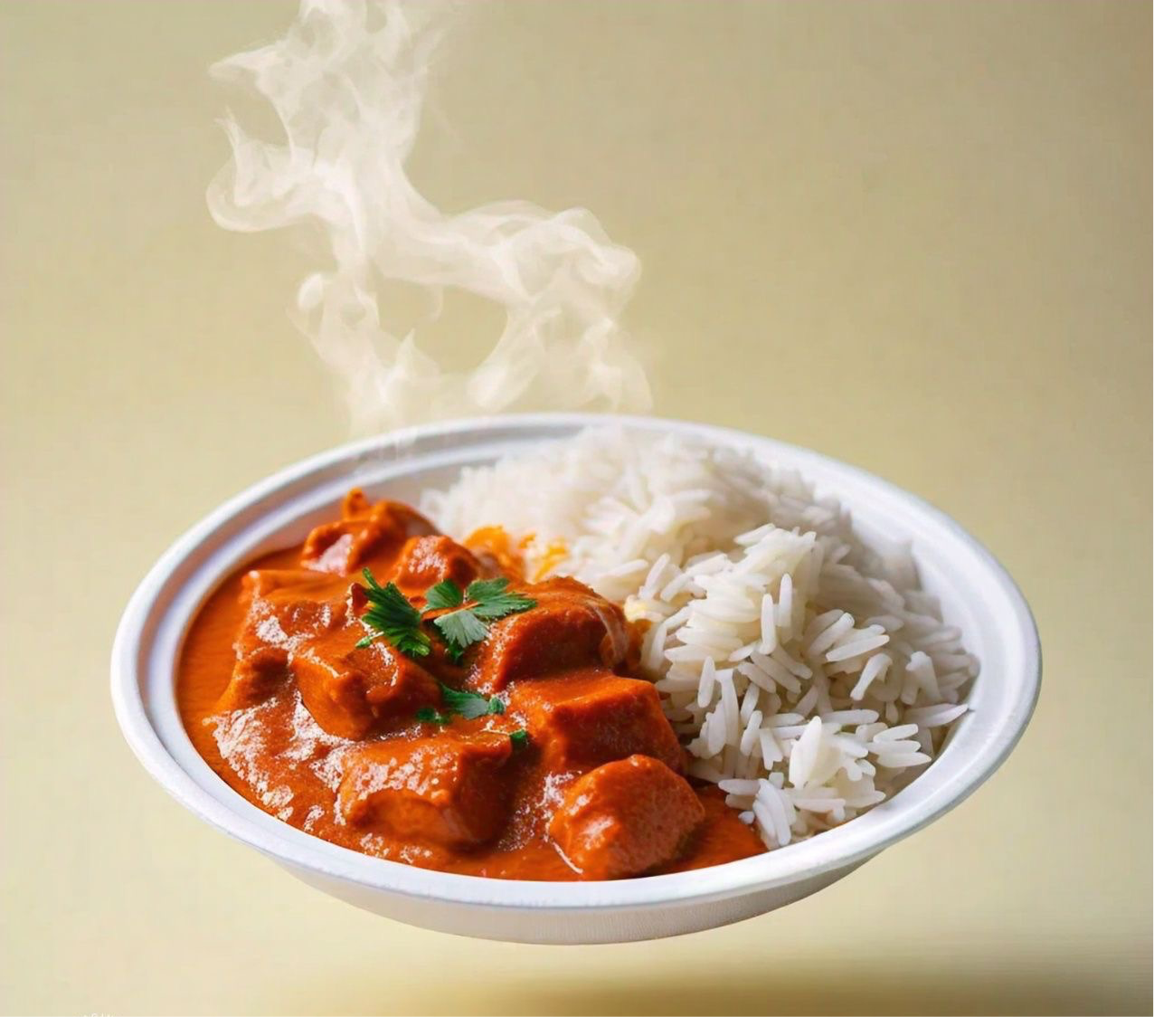 Butter chicken with rice