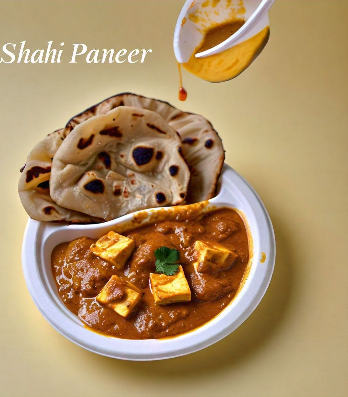 Paratha with shahi paneer