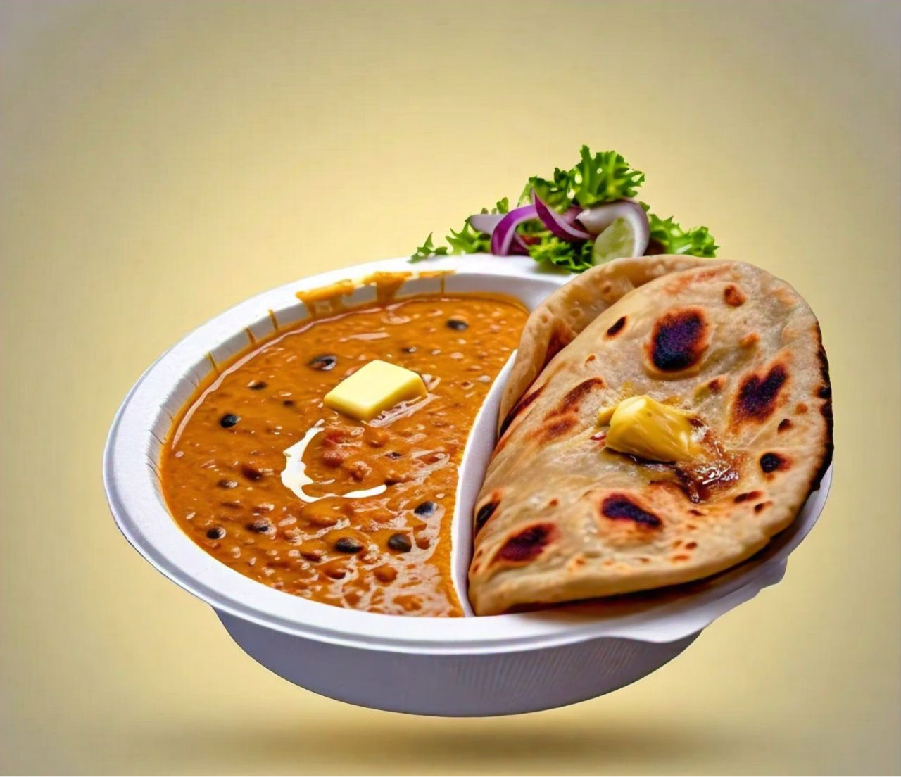 Paratha with Dal Makhani